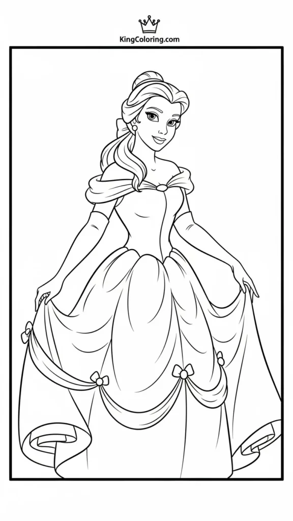 Belle in a simple portrait pose