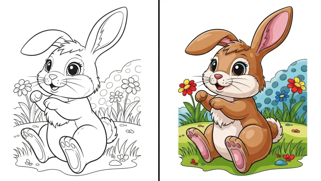 Bunny Coloring Sheets