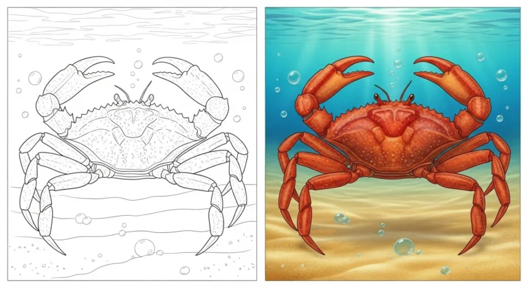 Crab Coloring Pages