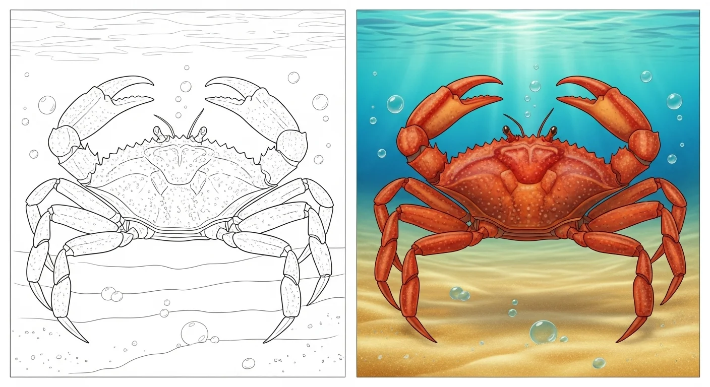 Crab Coloring Pages