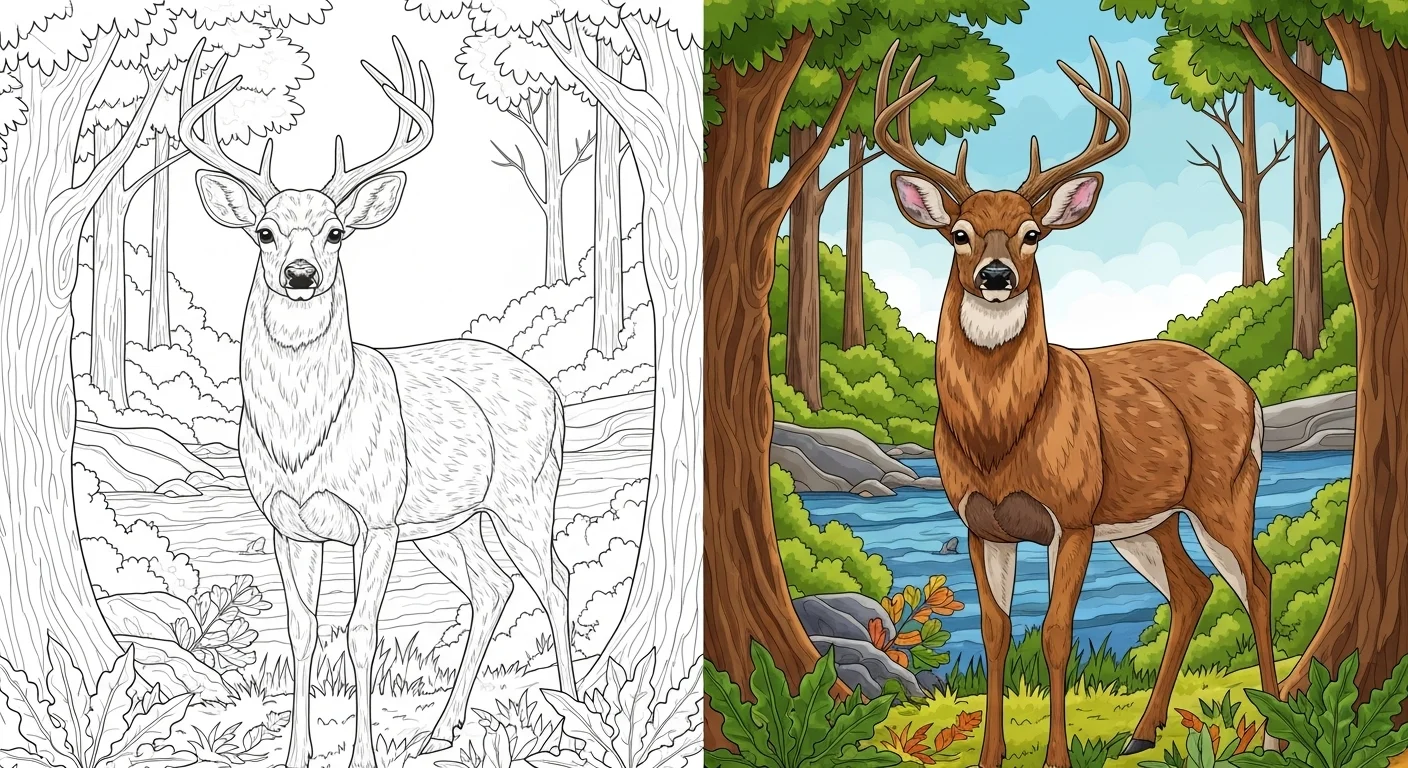 Deer Coloring Pages