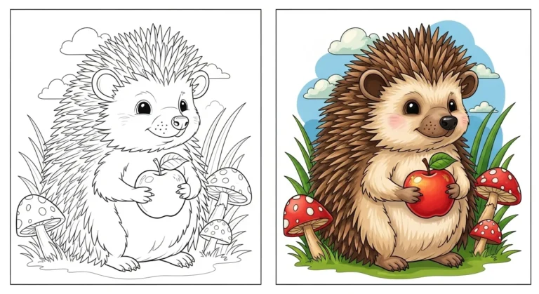 Hedgehog Coloring Pages
