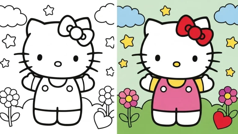 Hello Kitty Coloring Page Printable