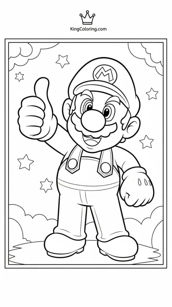Mario giving a thumbs-up