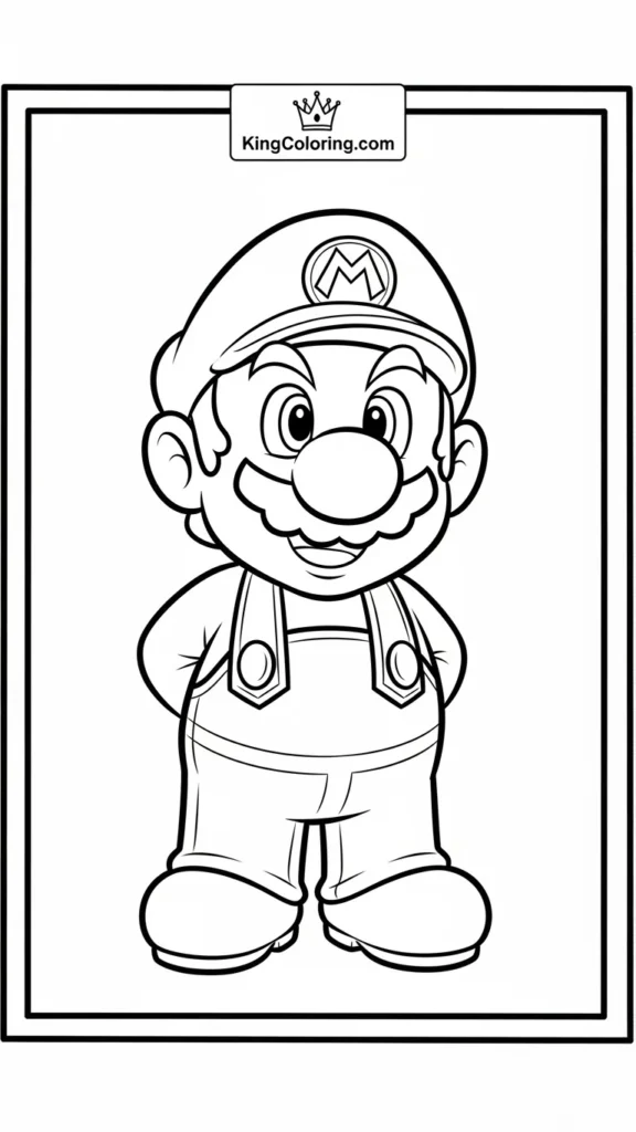 Mario wearing his classic hat and overalls