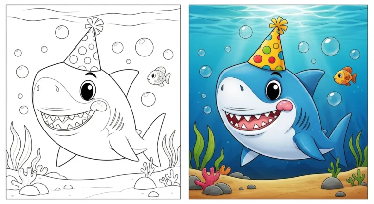 Megalodon Coloring Pages