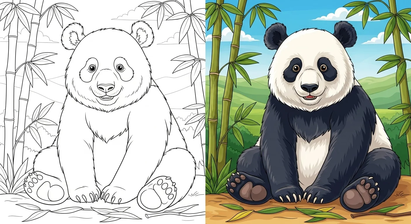 Panda Coloring Pages