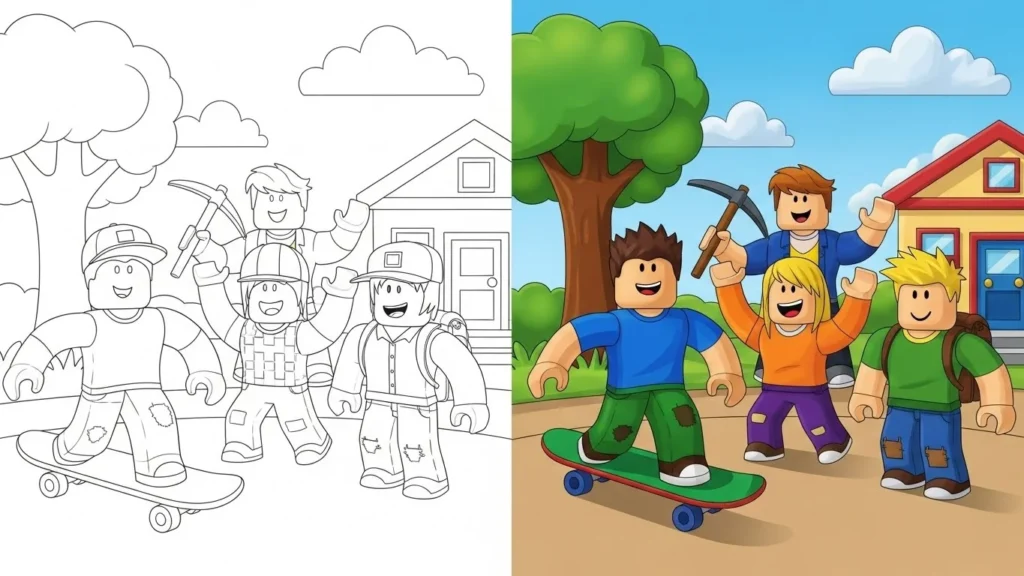Roblox Coloring Pages