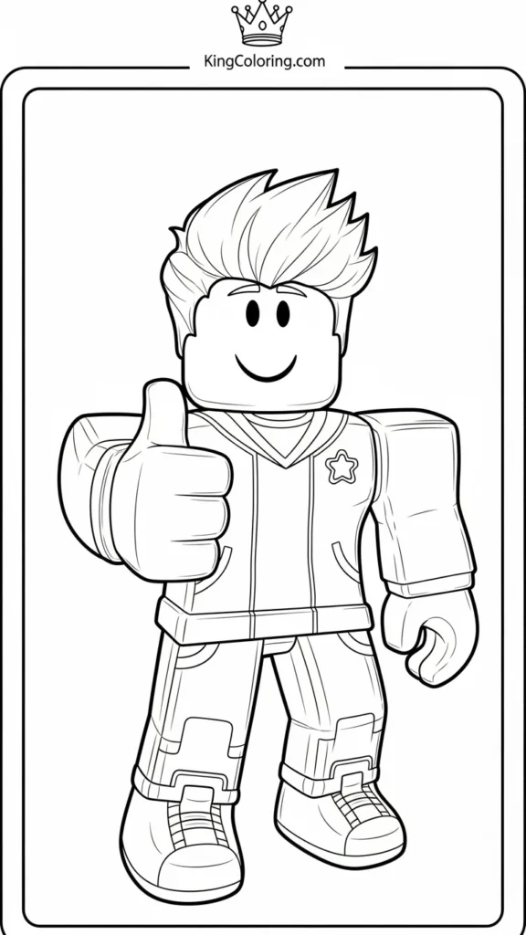 Roblox avatar giving a thumbs-up