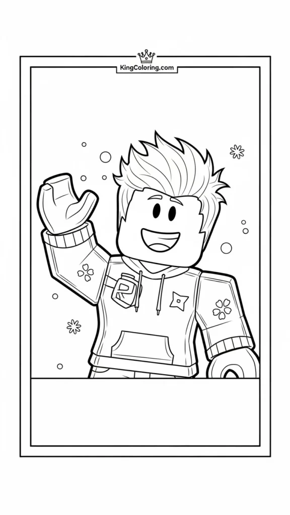 Roblox avatar waving