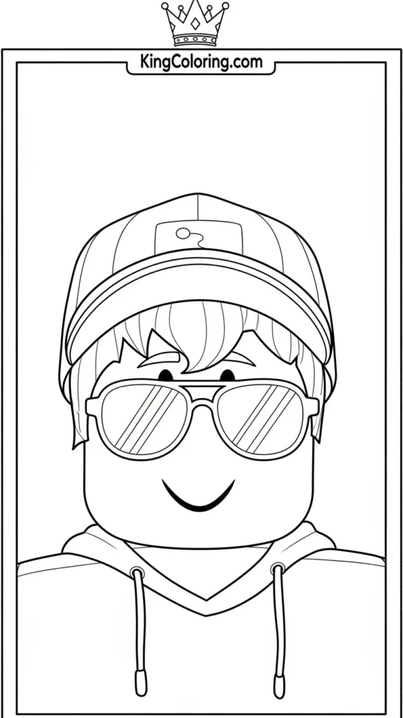 Roblox avatar wearing a cap