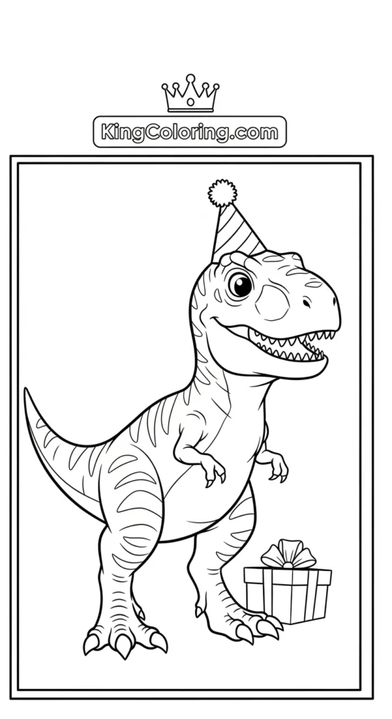 T-Rex coloring pages