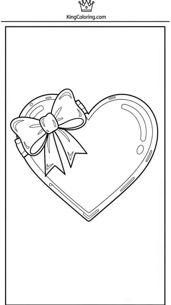 a Heart with a bow on top