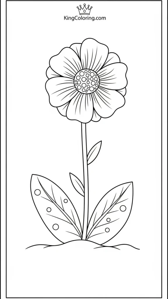 a flower growing from the ground