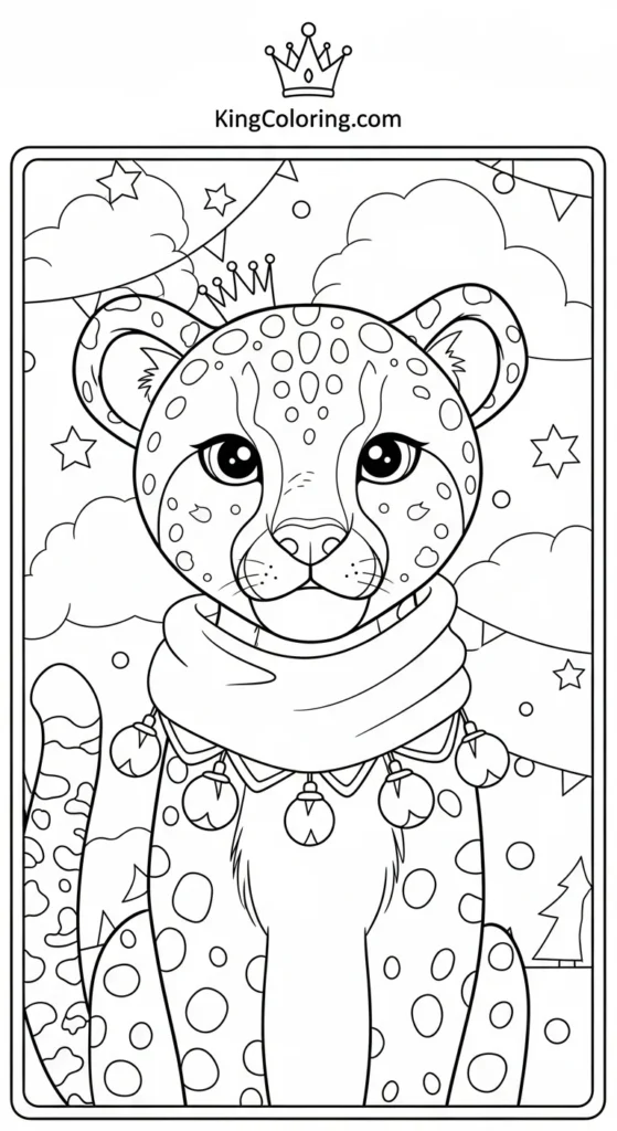 cute cheetah coloring
