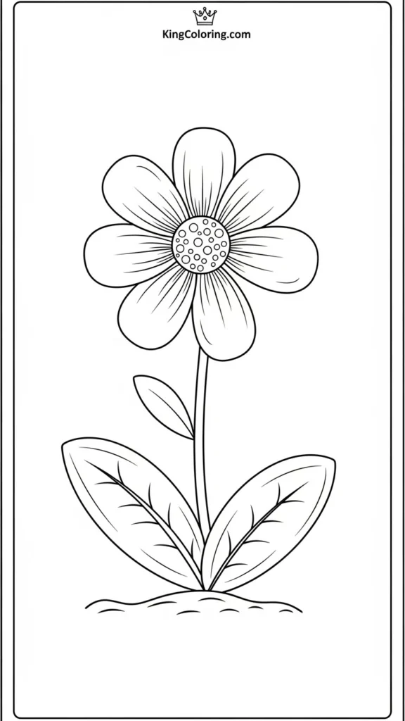 flower growing from the ground