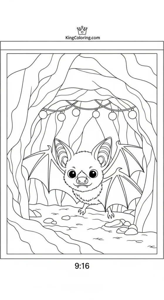 Baby Bat Exploring Cave