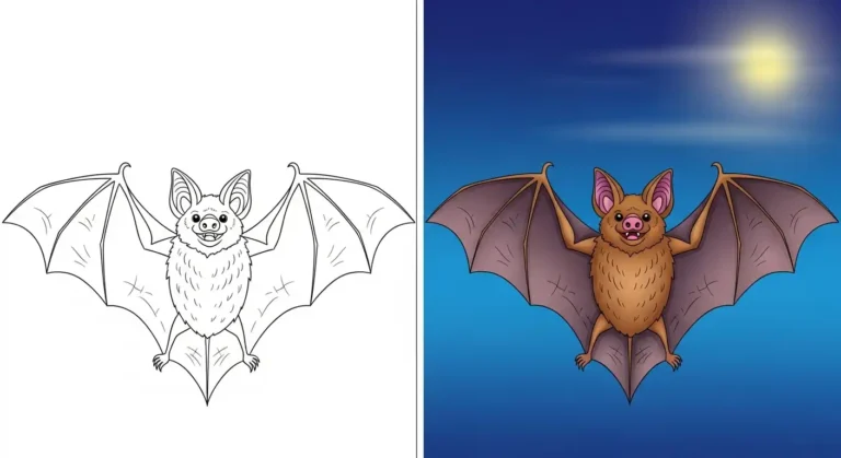 Bat Coloring Pages