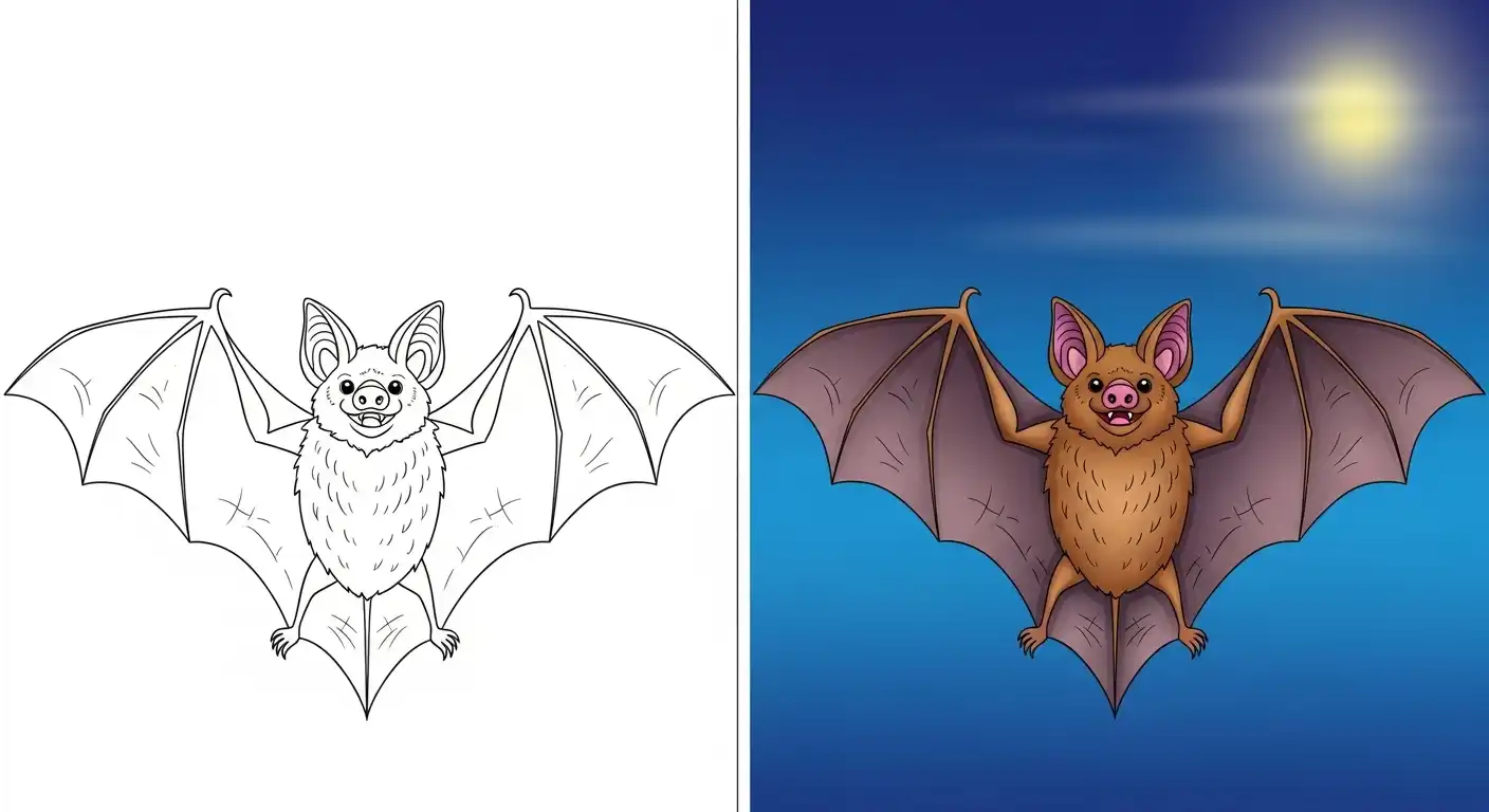 Bat Coloring Pages