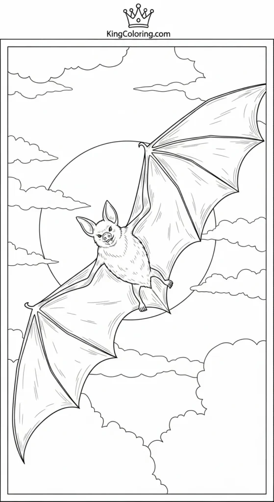 Bat Flying At Twilight