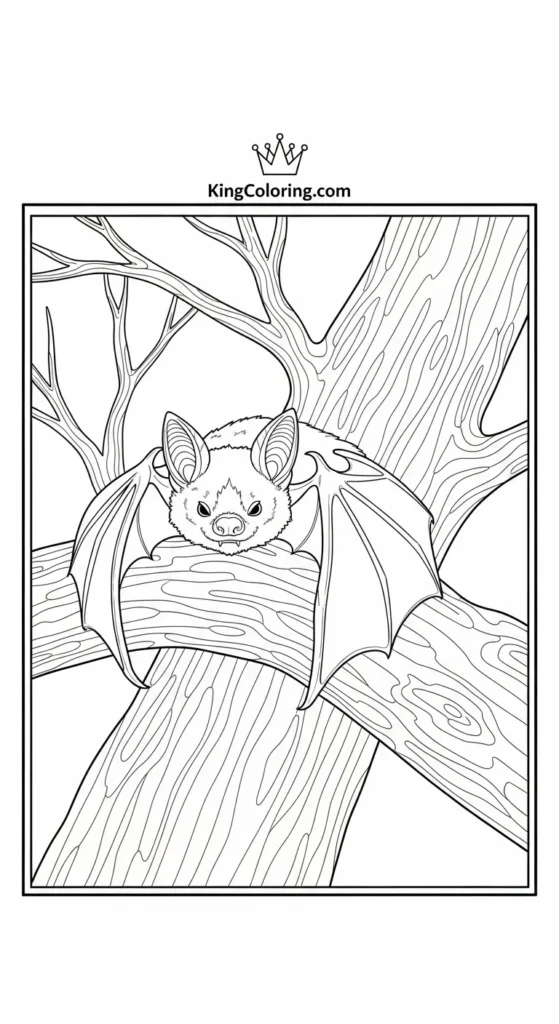 Bat coloring pages