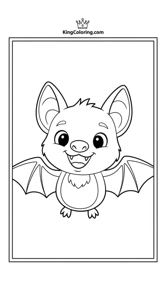 Cartoon Bat Smiling
