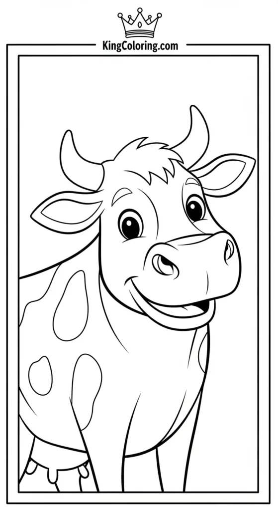 Cartoon Cattle Smiling
