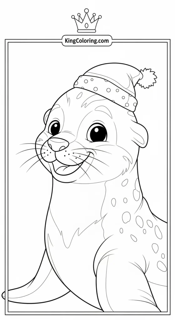Cartoon Sea Lion Smiling