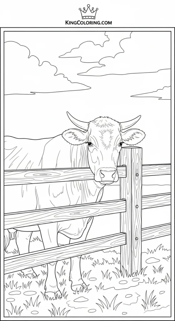 Cattle Standing Near Wooden Fence