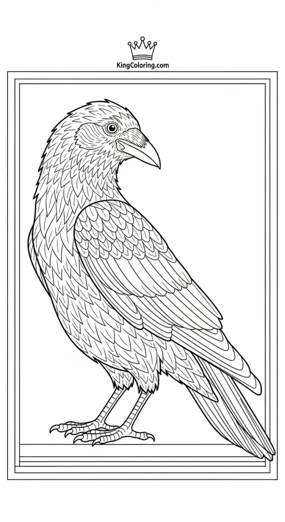 Crow Stretching Neck Forward