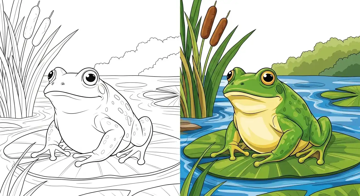Frog Coloring Pages