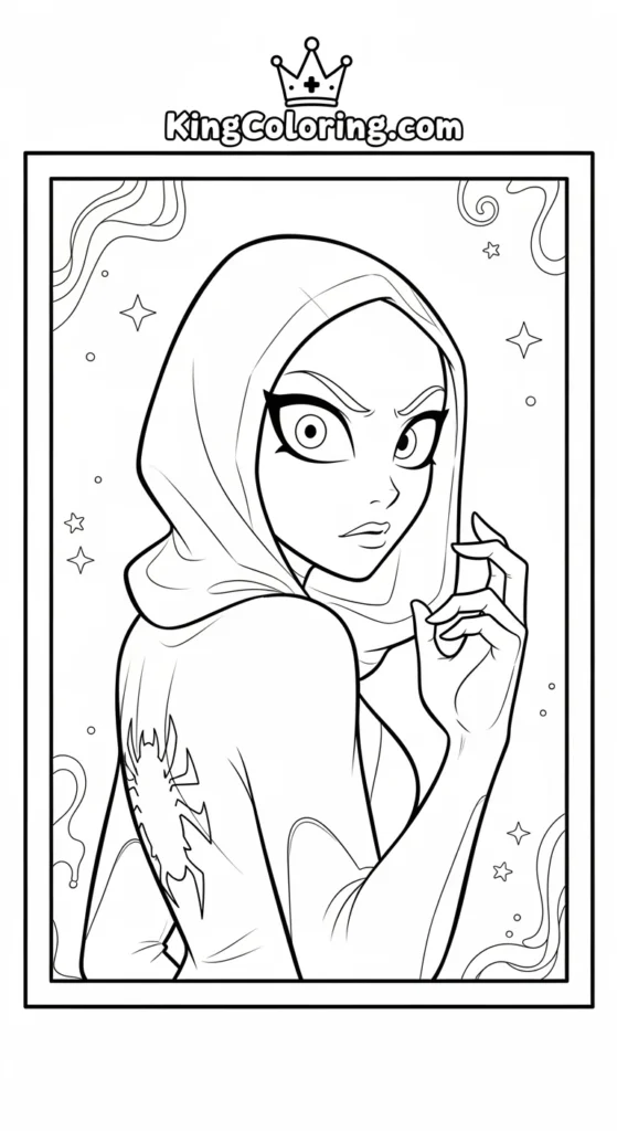 Ghost Spider Coloring Pages