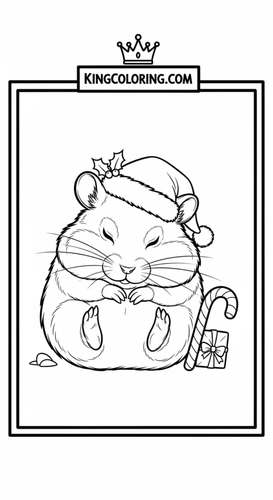 Hamster coloring pages