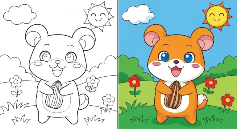 Hamtaro Coloring Pages