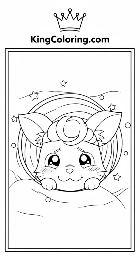 Hamtaro coloring pages depicting Hamtaro peeking out of a tunnel