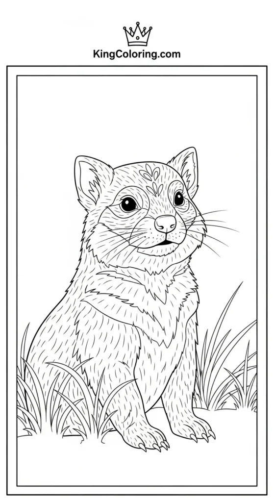 Happy Prairie Dog In Prairie