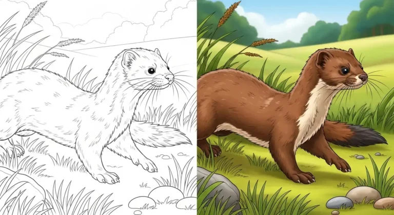 Mink Coloring Pages