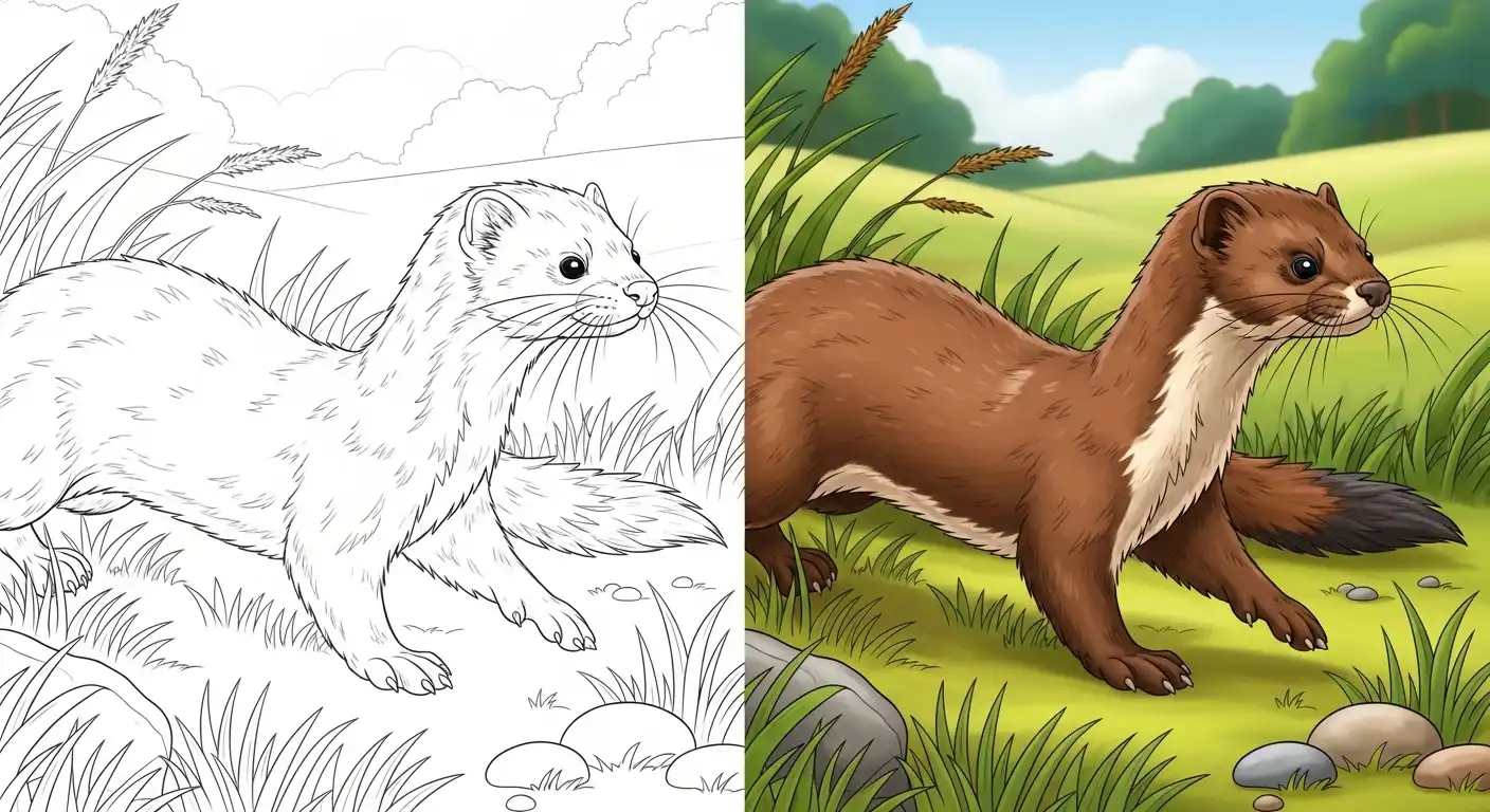 Mink Coloring Pages