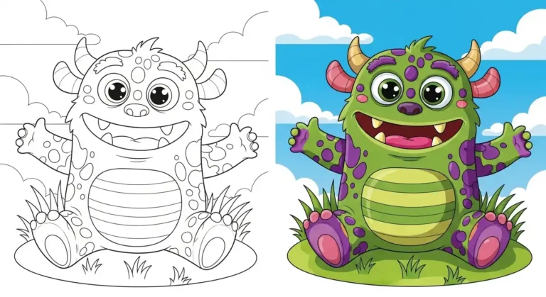 Monster Coloring Pages