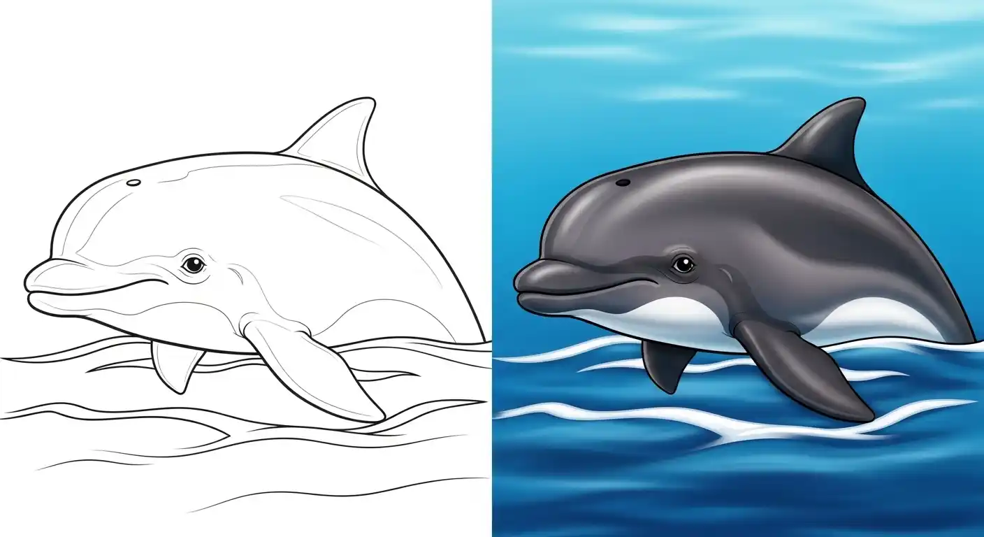 Porpoise Coloring Pages