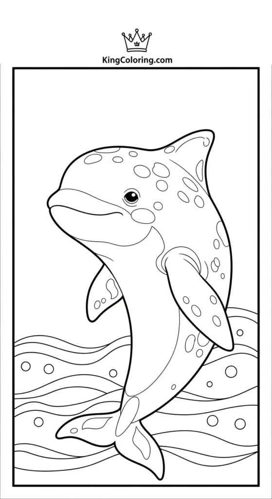 Porpoise Looking Back Over Shoulder