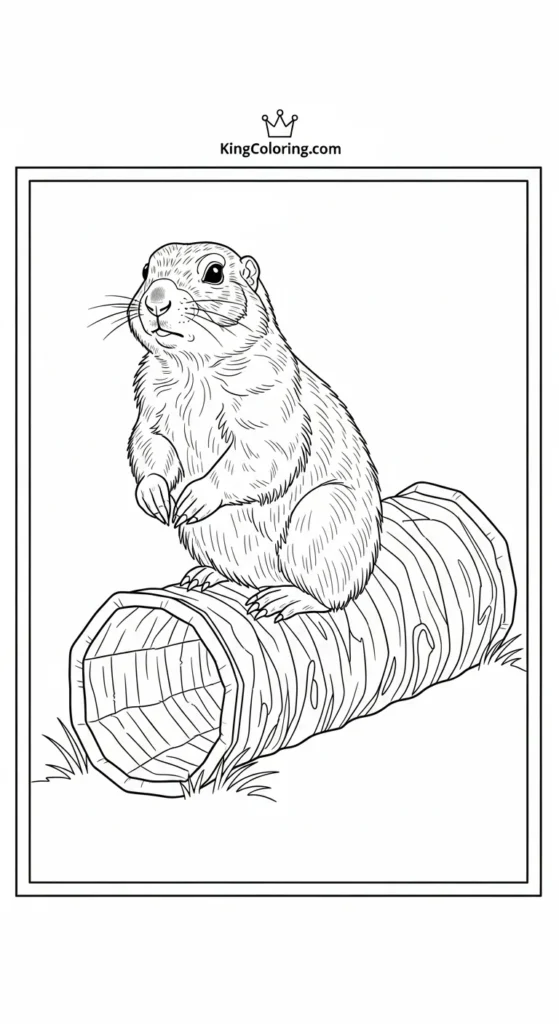 Prairie Dog Digging Tunnel