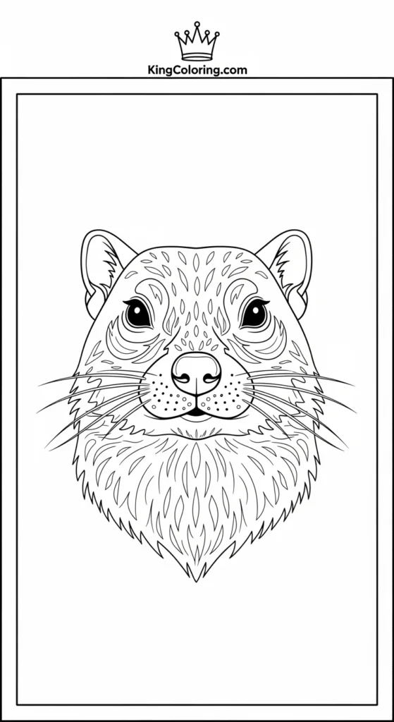 Prairie Dog Head With Whiskers