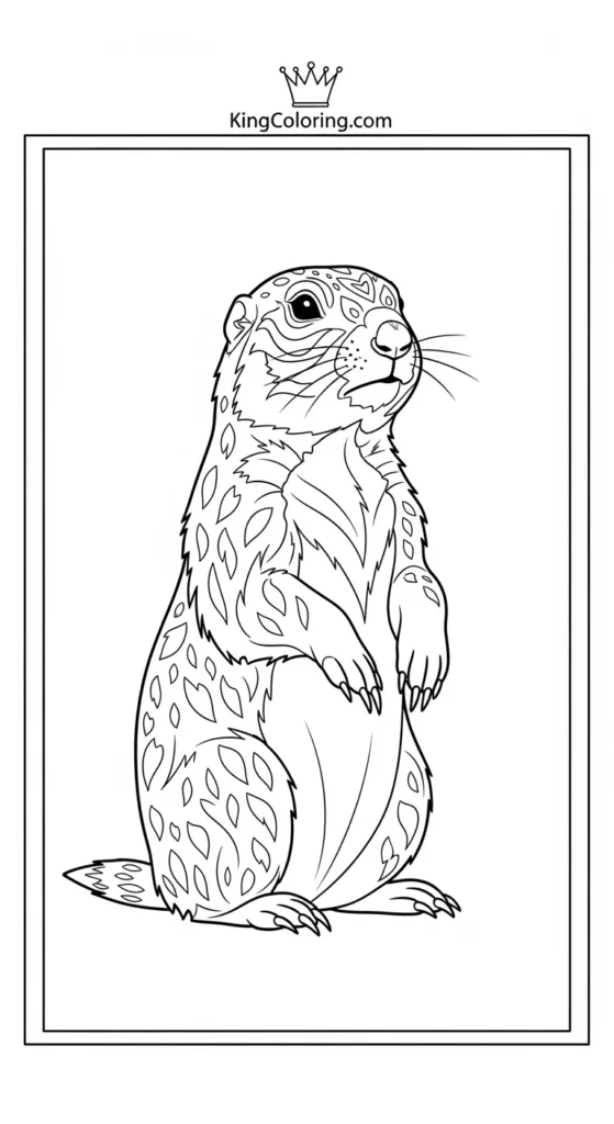 Prairie Dog Standing Upright