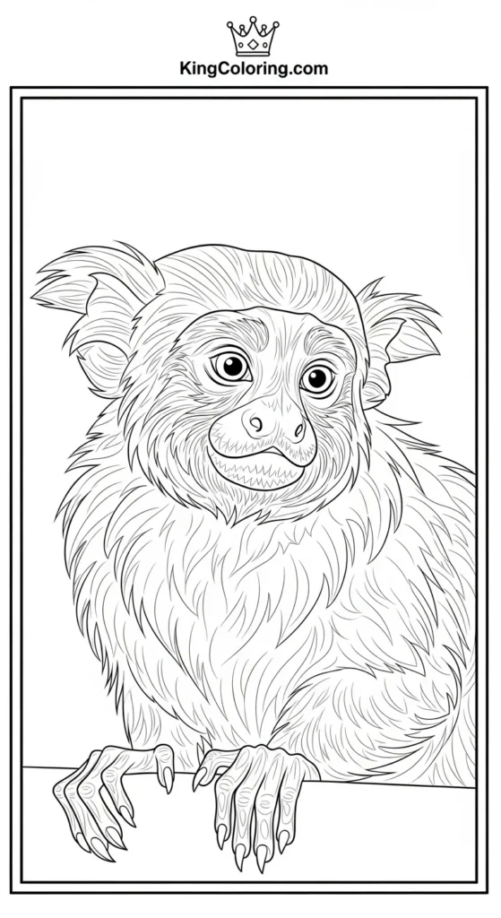 Tamarin Looking Over Shoulder