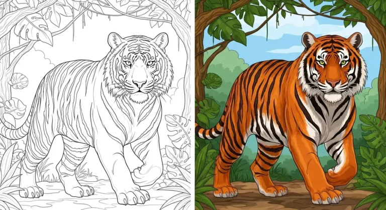 Tiger Coloring Pages
