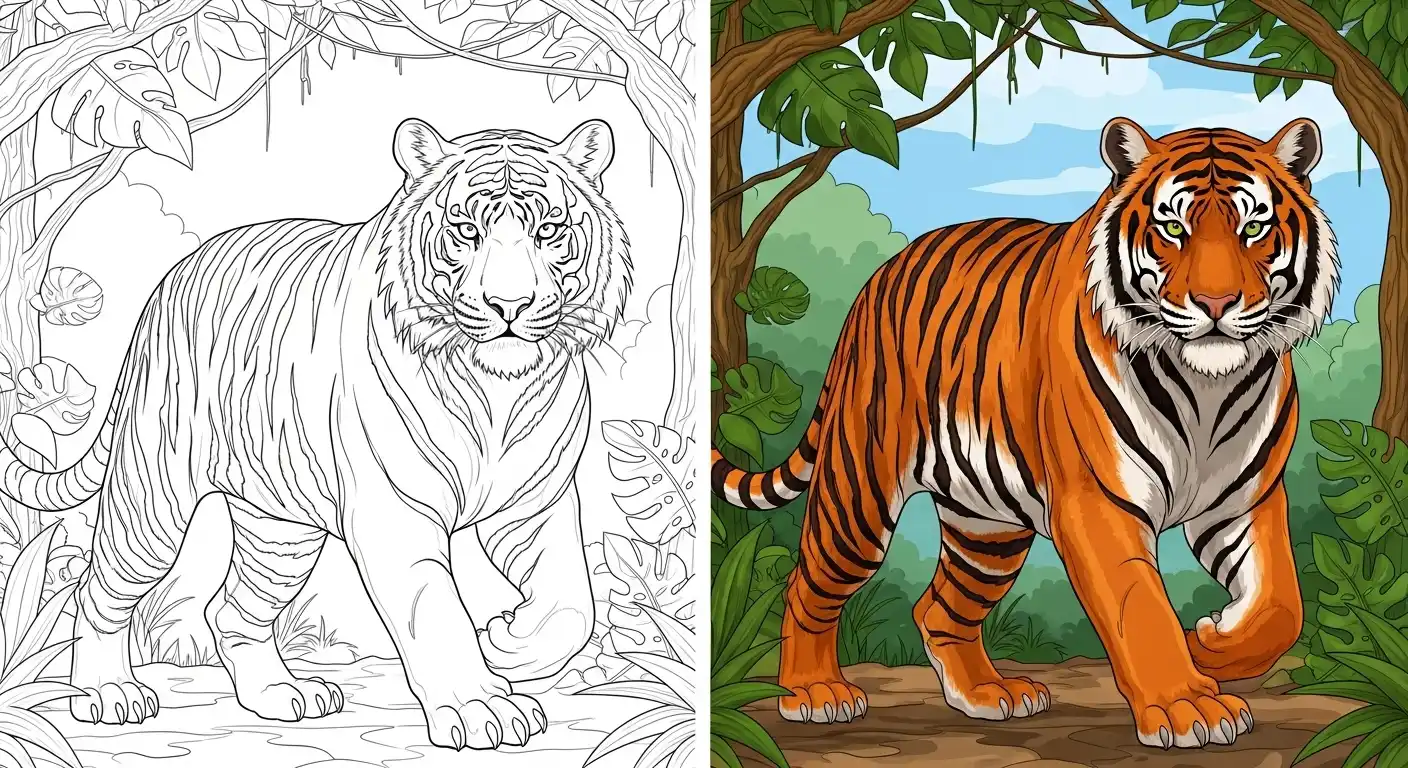 Tiger Coloring Pages
