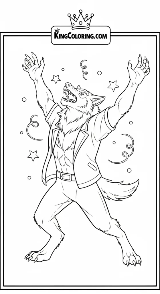 Werewolf coloring pages