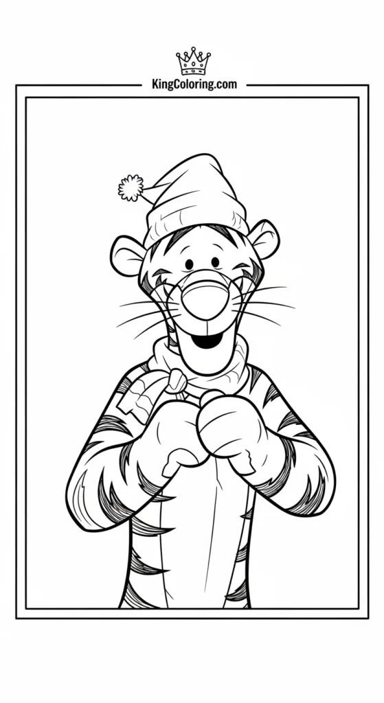 Winnie-the-Pooh Tiger Coloring Page For Kids