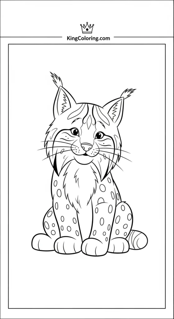 Lynx coloring page